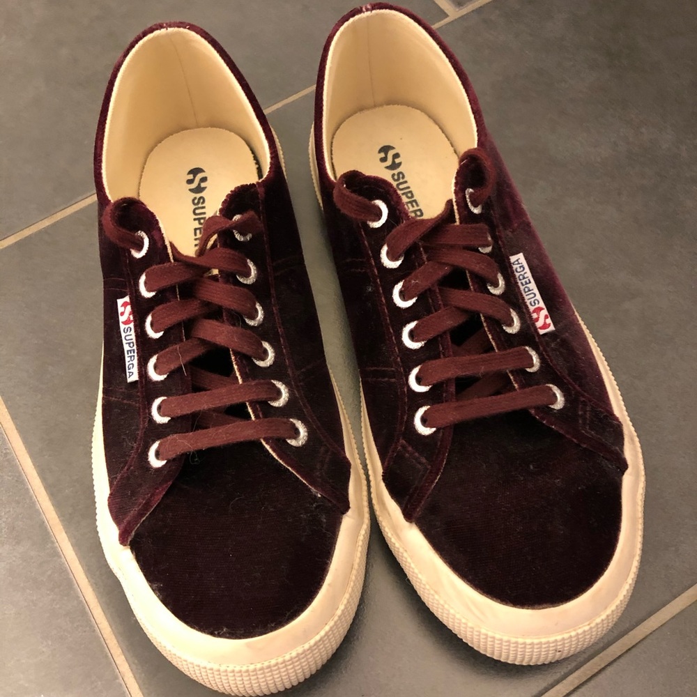 Superga velvet sneakers